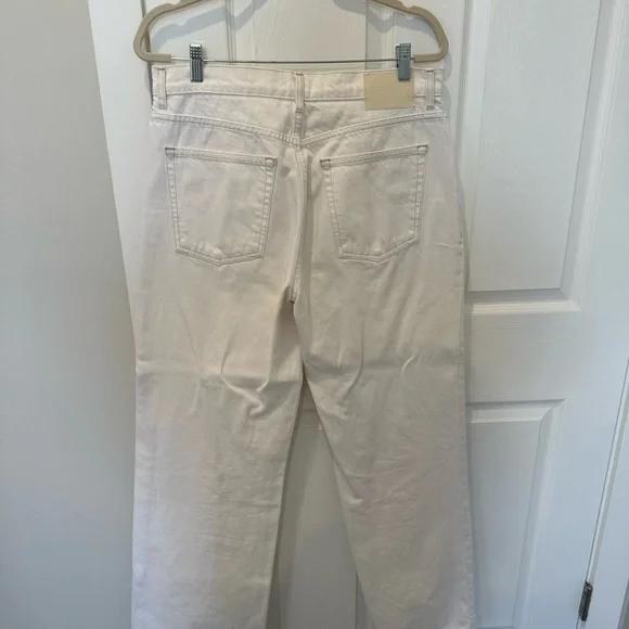 REVOLVE Cream High Rise Jeans - Picture 4 of 4